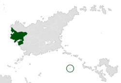 Location of Carloso (dark green), in Musgorocia (grey)