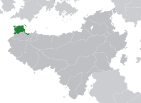 Location of Sydalon (dark green) – in Scipia (dark grey)