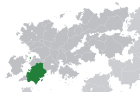 Location of Latium (dark green) – in Belisaria (dark grey)
