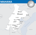 Wikipedia-style map of Mahana.