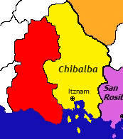 Map of Culiacan next to Chibalba