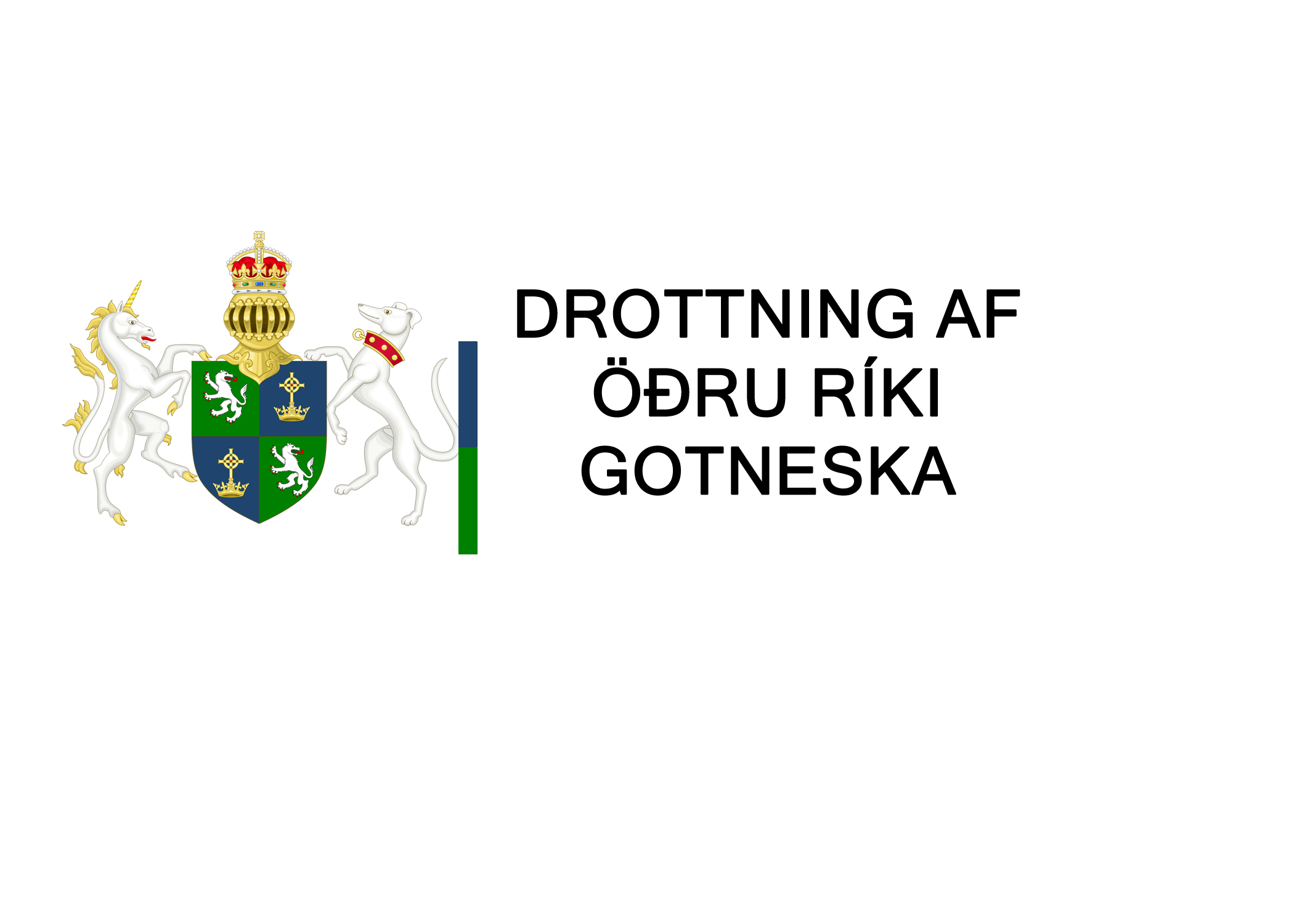 Logo of the queen as of 2022 In Götaish.png