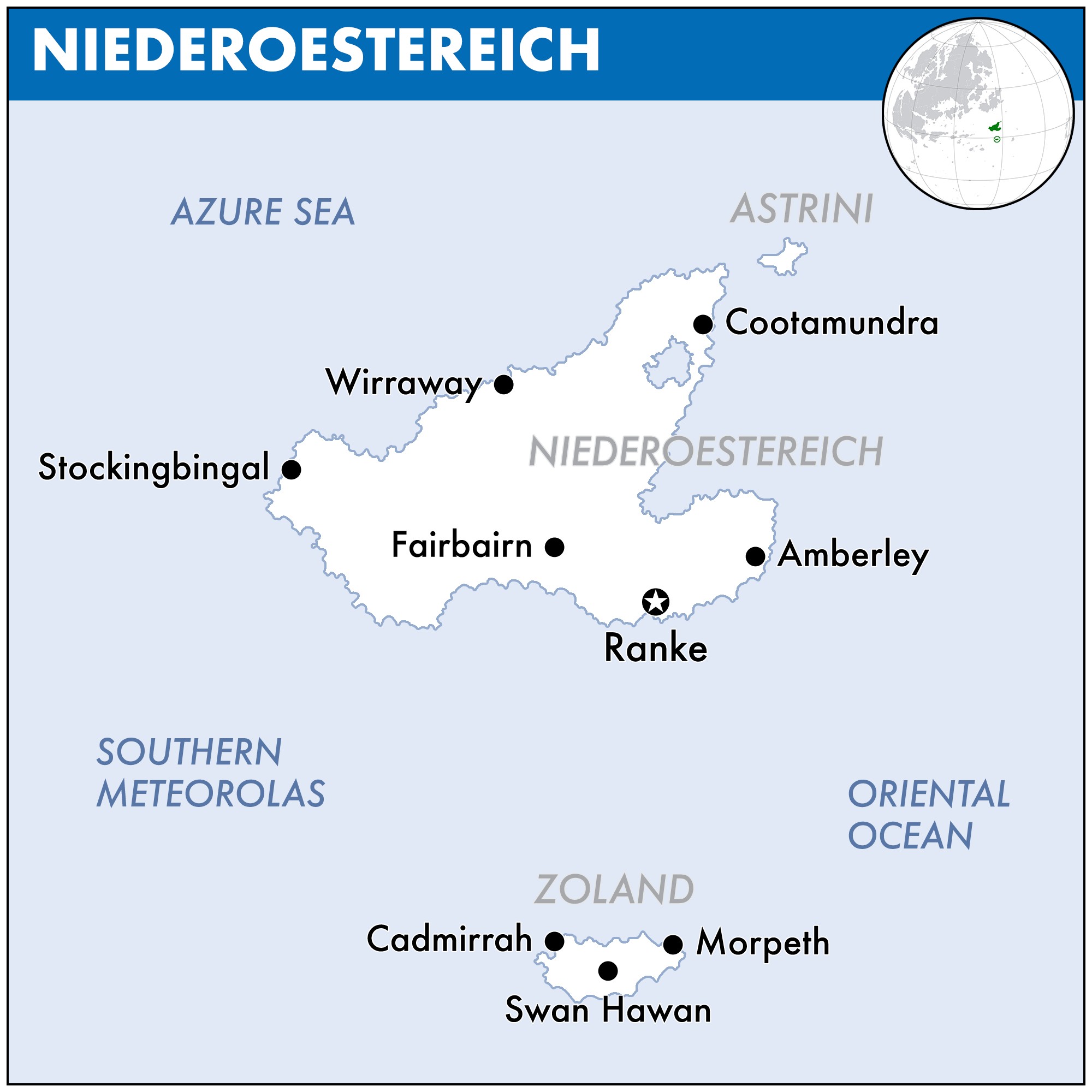 Map of Niederoestereich