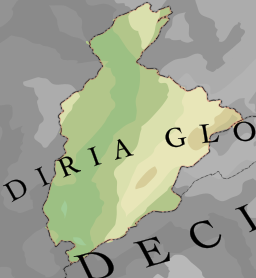 Close-up of Diria Glo on Katzen map