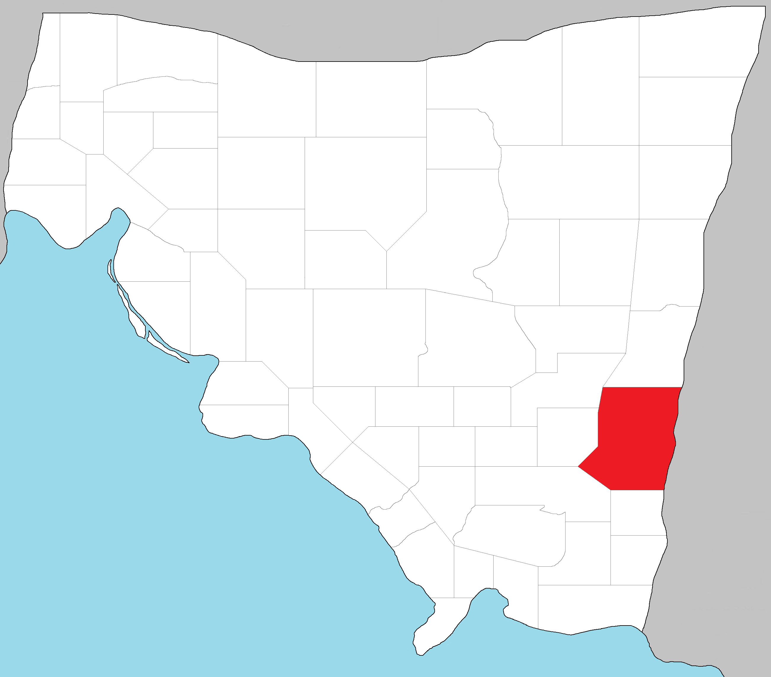 Wood County highlighted in West Monroe