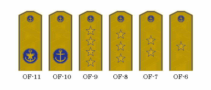 Flag officer ranks