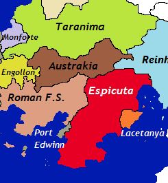 Espicuta is located in southern Madurin, Teremara.
