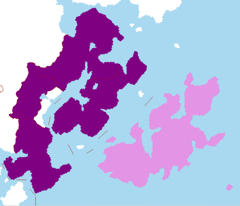 Map indicating the members and associate members of Oriental Association for Regional Cooperation