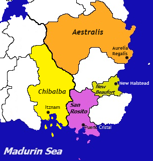 Chibalba is located in southeastern Madurin, Teremara.