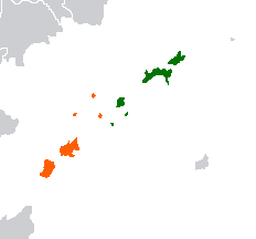 Map indicating locations of North Kabu and South Kabu