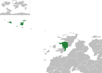 Location of Navack (green)