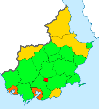 Subdivisional map of Pyinthar