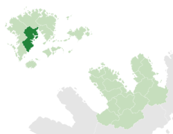 Chetwynd (dark green) in Maltropia (light green)