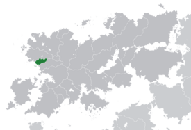 Location of Sudmark (dark green) – in Belisaria (dark grey)