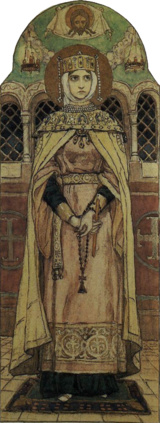 Elanora of Caldia, Drisina Cathedral, Viktor Krachewsky, 1886.png