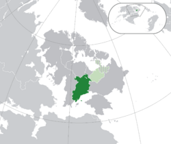 Location of Hyacinthe (dark green) in Calesia (green & dark gray)