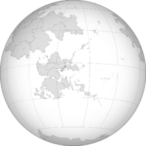 Location of Kealakekua in Savai. (shown dark green)