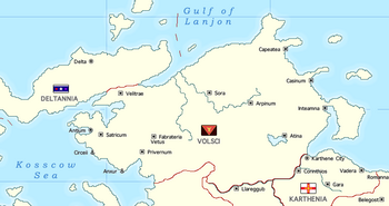 Map of Volsci