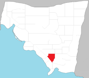 Map of West Monroe highlighting Panamor County