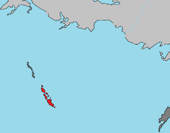 Janapa (in red) in the Toyana Ocean, with Lillestola to the north, Ossinia to the southwest, and Zamastan to the northwest