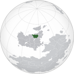 Location of  Swetania  (green) in Euclea  (dark grey)