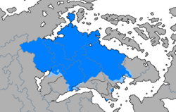 Extent of the Görök language