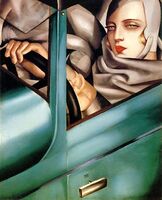 Autoportrait (Tamara in a Green Bugatti) (1929)