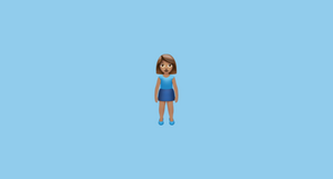 Woman standing Emoji flag.png