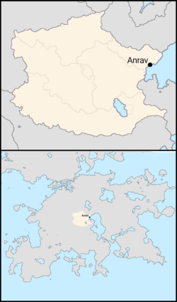 Location of Karakach in Qazhshava and Thrismari
