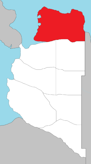 Map of Pherigo with Cumberland Highlighted
