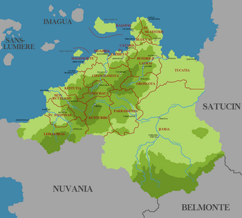 Political map of Aucuria