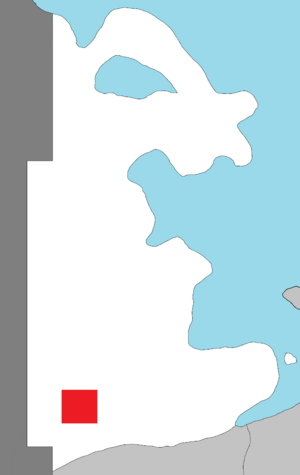 Map of Hamilton highlighting Platte County