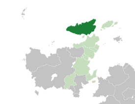 Ordennya (dark green) in the Euclean Community (light green)