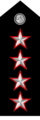 Shoulder rank insignia of General-Inspector of the Militarised Police Corps coming from Royal Carabinieri