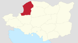 Location of Cărnipoře within Luepola.