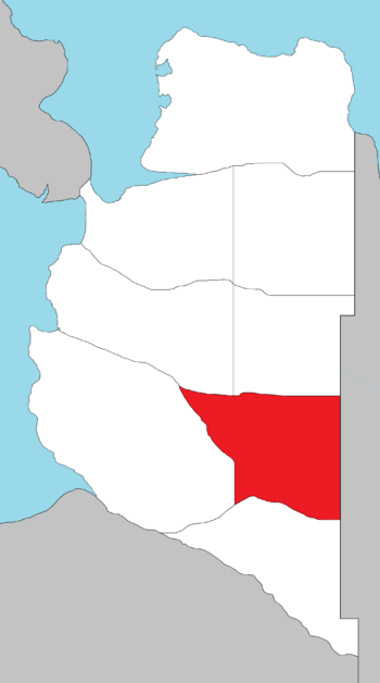 Map of Pherigo with Robada Highlighted