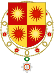 Arms of Xiao Jiang as Grand Companion of the Order of Pious Lot.png