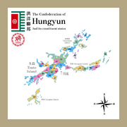 Map of the Confederation of Hungyun (in green)
