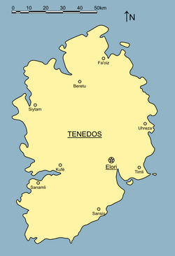 Map of Tenedos