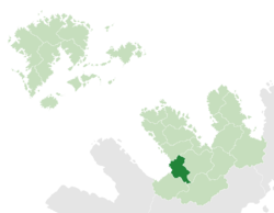 Tirucca (dark green) in Maltropia (light green)