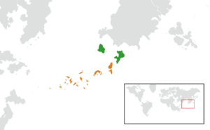 Map indicating locations of Daobac and Kajera