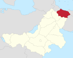 Location of Bružka within Luepola.