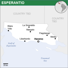 Map of Esperantio