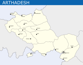 Major cities of Arthadesh