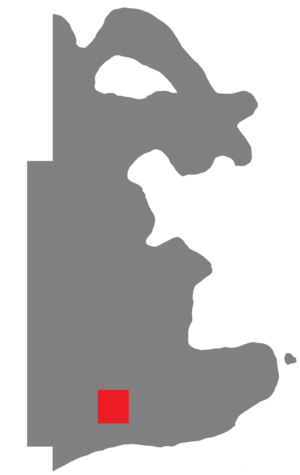 Map of Hamilton highlighting Polk County