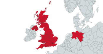 Location of UK / U.K.