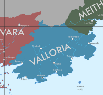 Map of Valloria
