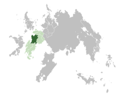 Location of  Lavaria  (dark green) in Cardia  (green)