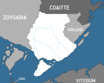 Location of Riovenia on the globe.