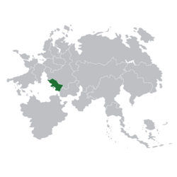 location of Abramea (green)